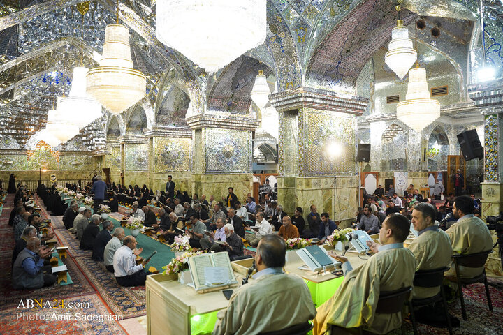 مراسم جزءخوانی و ترتیل خوانی قرآن کریم در حرم مطهر حضرت شاهچراغ (ع)