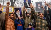 Video: Shia Muslims in Budgam Protest Against US–Israel Strikes on Iran