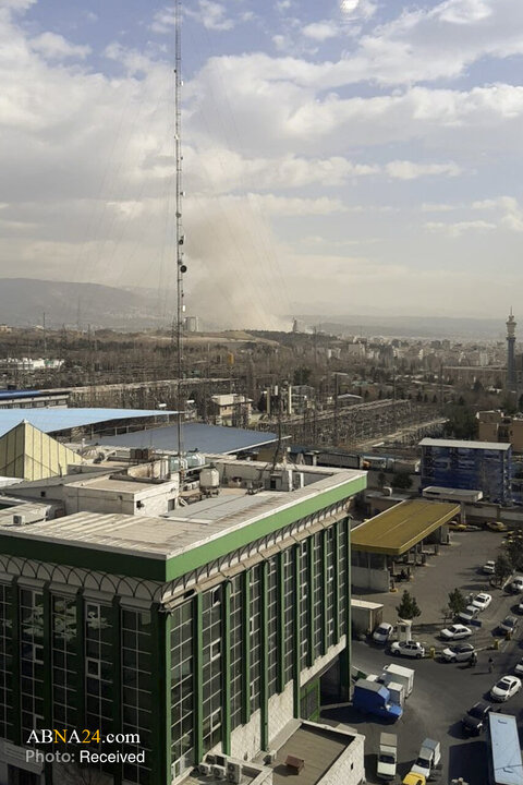 حملات هوایی علیه مناطقی در تهران