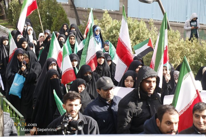 تجمع دانشجویان دانشگاه تبریز در محکومیت جنایات رژیم صهیونیستی و آمریکا در تبریز