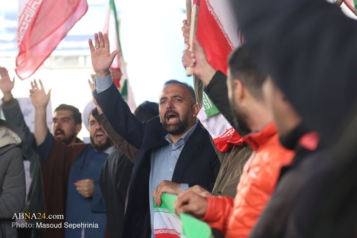 تجمع دانشجویان دانشگاه تبریز در محکومیت جنایات رژیم صهیونیستی و آمریکا در تبریز
