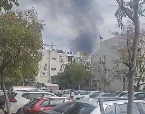 ویدیو | اولین تصاویر از برخورد موشک به اسرائیل