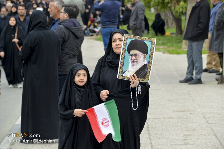 تجمع سوگواری شهادت رهبر معظم انقلاب در شیراز