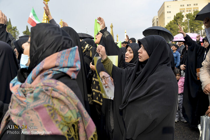 تجمع سوگواری شهادت رهبر معظم انقلاب در شیراز