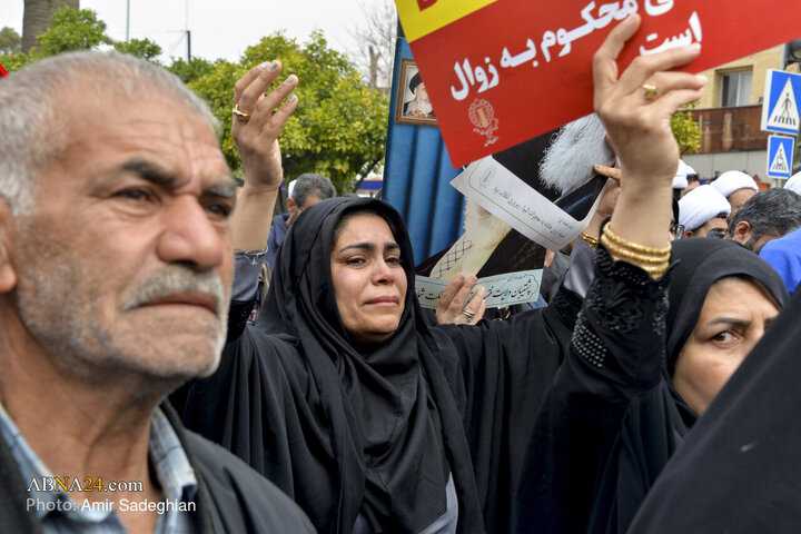 تجمع سوگواری شهادت رهبر معظم انقلاب در شیراز