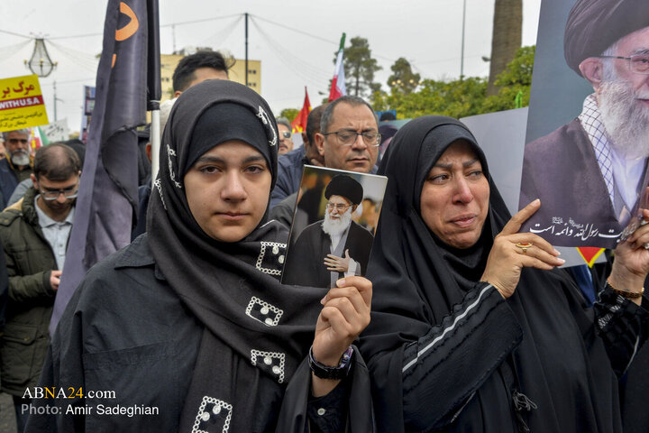 تجمع سوگواری شهادت رهبر معظم انقلاب در شیراز