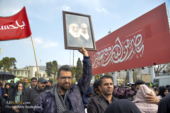 تجمع سوگواری شهادت رهبر معظم انقلاب در شیراز