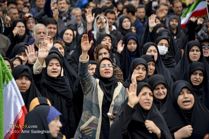 تجمع سوگواری شهادت رهبر معظم انقلاب در شیراز