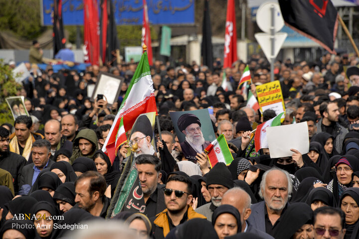 تجمع سوگواری شهادت رهبر معظم انقلاب در شیراز