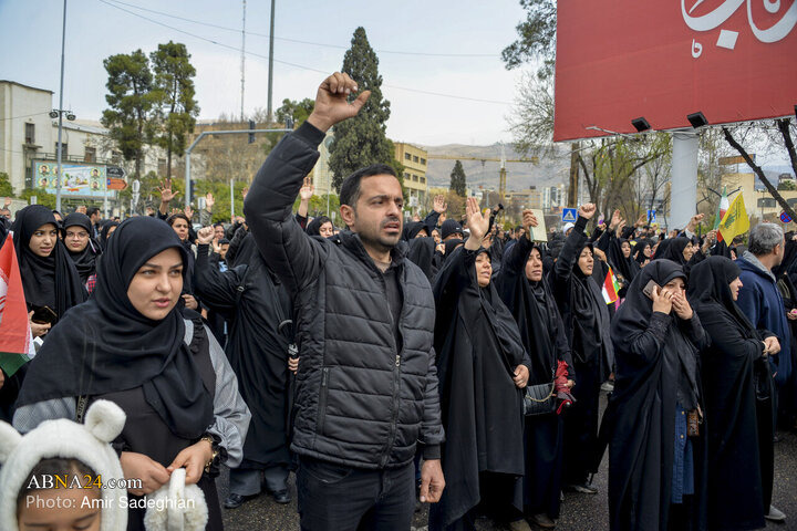 تجمع سوگواری شهادت رهبر معظم انقلاب در شیراز
