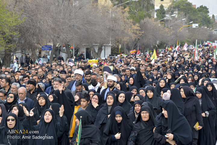 تجمع سوگواری شهادت رهبر معظم انقلاب در شیراز
