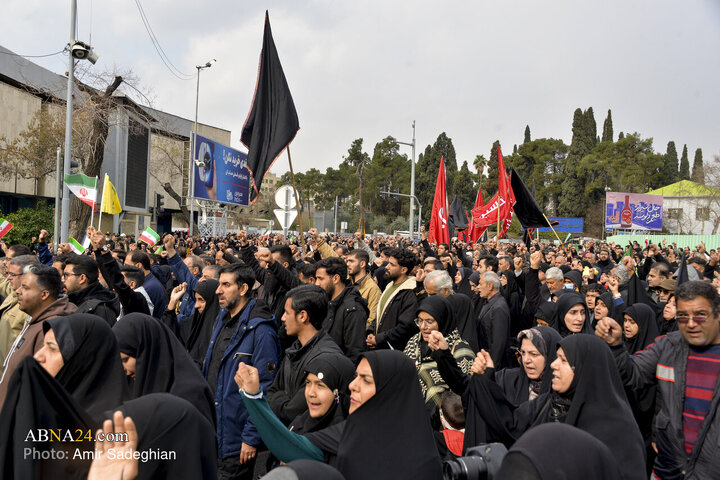 تجمع سوگواری شهادت رهبر معظم انقلاب در شیراز