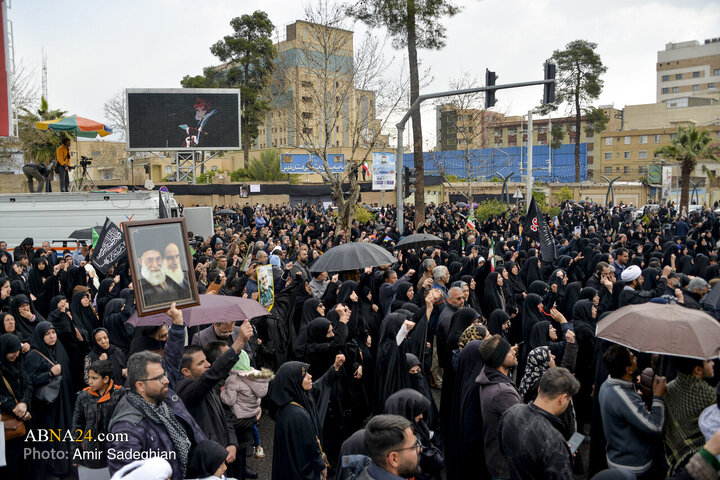 تجمع سوگواری شهادت رهبر معظم انقلاب در شیراز