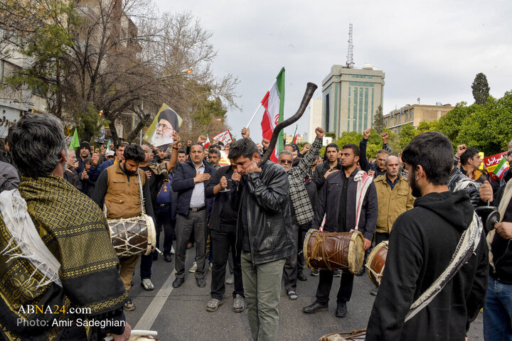 تجمع سوگواری شهادت رهبر معظم انقلاب در شیراز