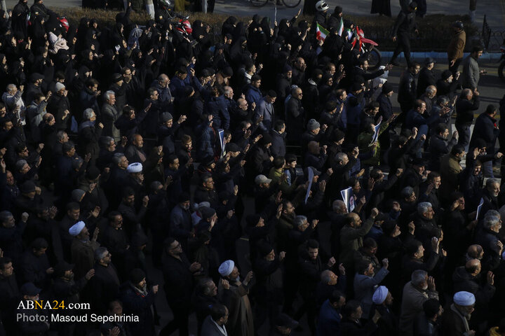 تجمع سوگواران رهبر شهید انقلاب در تبریز