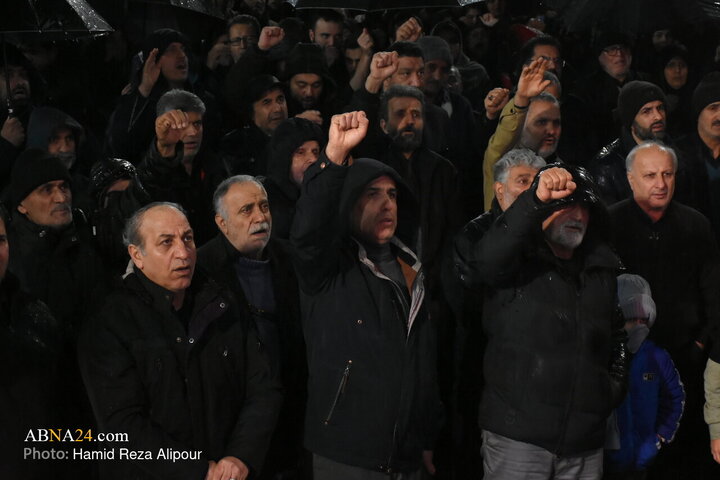 اجتماع سوگواران شهادت رهبر معظم انقلاب اسلامی در رشت