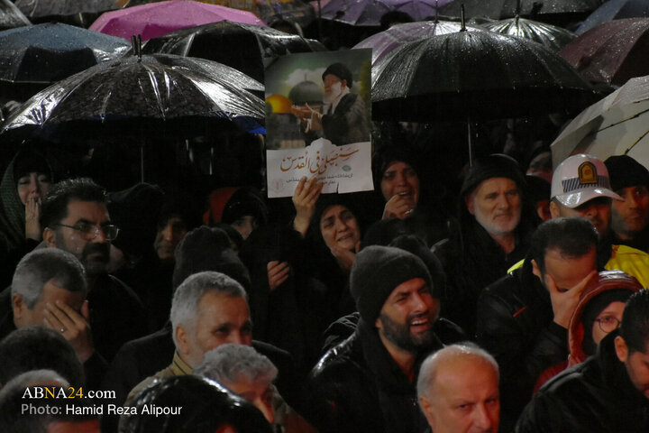 اجتماع سوگواران شهادت رهبر معظم انقلاب اسلامی در رشت
