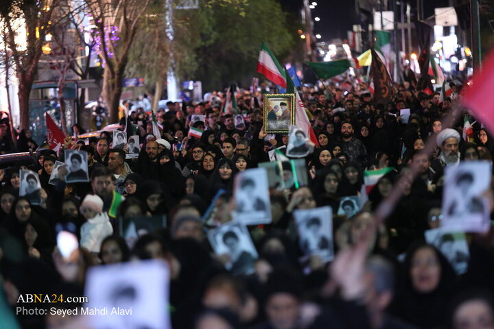 مراسم عزاداری در سوگ رهبر شهید انقلاب - قم