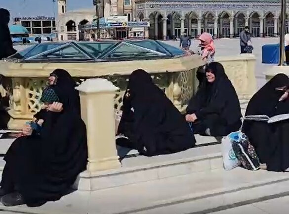ویدیو | حال و هوای آستان مقدس مسجد جمکران بعد از اعلام شهادت رهبر معظم انقلاب