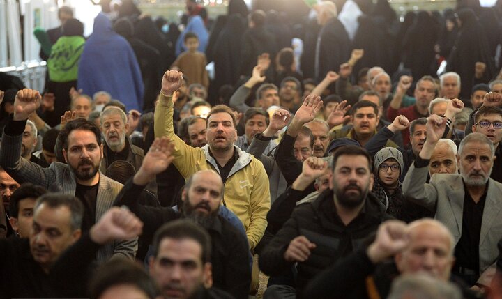 گزارش تصویری/ عزاداری شهادت رهبر معظم انقلاب در حرم حضرت عبدالعظیم(ع)
