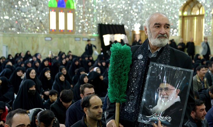 گزارش تصویری/ عزاداری شهادت رهبر معظم انقلاب در حرم حضرت عبدالعظیم(ع)