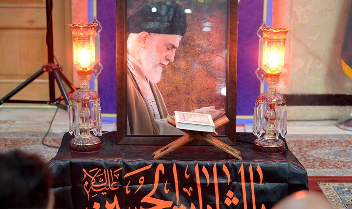 گزارش تصویری/ عزاداری شهادت رهبر معظم انقلاب در حرم حضرت عبدالعظیم(ع)