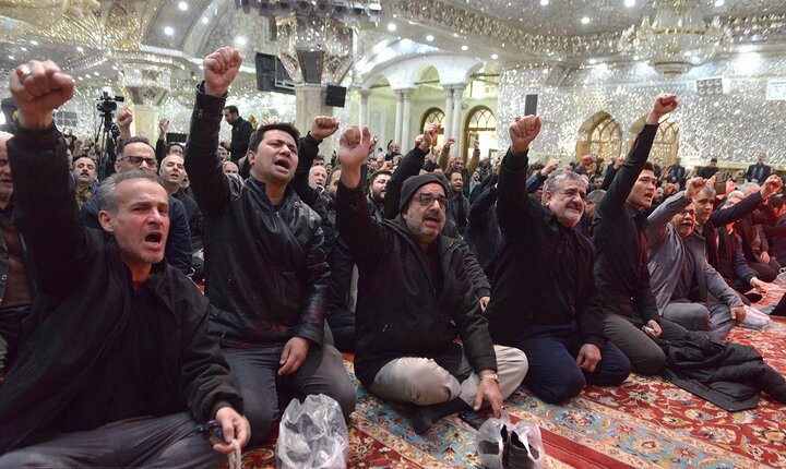 گزارش تصویری/ عزاداری شهادت رهبر معظم انقلاب در حرم حضرت عبدالعظیم(ع)