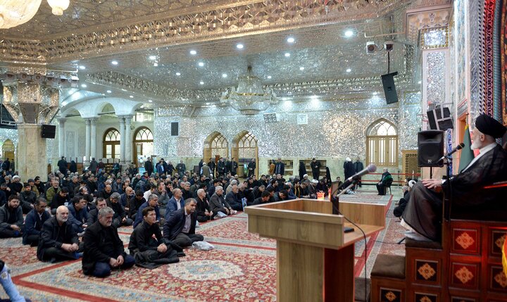 گزارش تصویری/ عزاداری شهادت رهبر معظم انقلاب در حرم حضرت عبدالعظیم(ع)