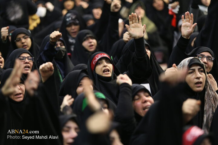 اجتماع سوگواران و مراسم وداع با شهدای تجاور آمریکایی-صهیونی در قم