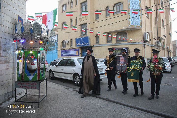 حضور خادمان حرم بانوی کرامت در منزل شهید سپهبد موسوی