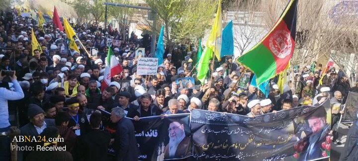 گزارش تصویری | اجتماع بزرگ مهاجران افغانستانی قم برای شهادت امام خامنه‌ای