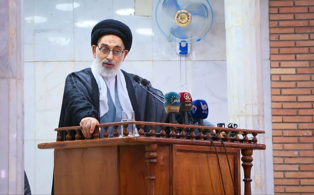 امام جمعه نجف اشرف: در این نبرد با ایران همسو هستیم/ دشمن قادر به جنگ طولانی‌مدت نیست