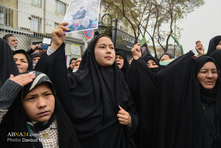 اجتماع مهاجرین ملل اسلامی مقیم مشهد در محکومیت شهادت قائد امت