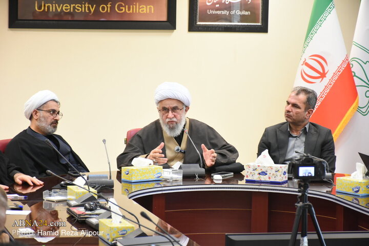 دیدار آیت‌الله رمضانی با روسا و اساتید دانشگاه گیلان