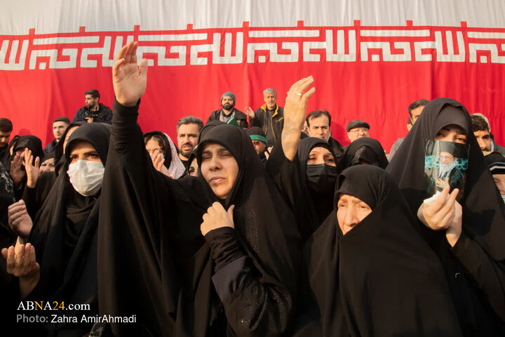 خاکسپاری پیکر شهید علی شمخانی در امامزاده صالح (ع)