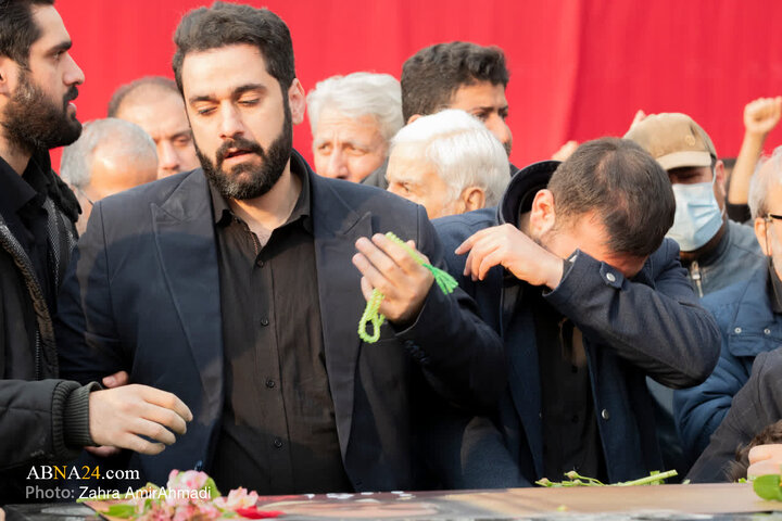 خاکسپاری پیکر شهید علی شمخانی در امامزاده صالح (ع)