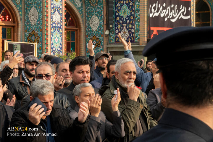 خاکسپاری پیکر شهید علی شمخانی در امامزاده صالح (ع)