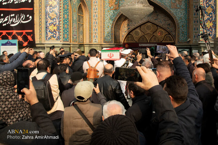 خاکسپاری پیکر شهید علی شمخانی در امامزاده صالح (ع)