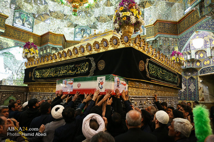 تشییع پیکر مطهر ۸ شهید جنگ رمضان - قم