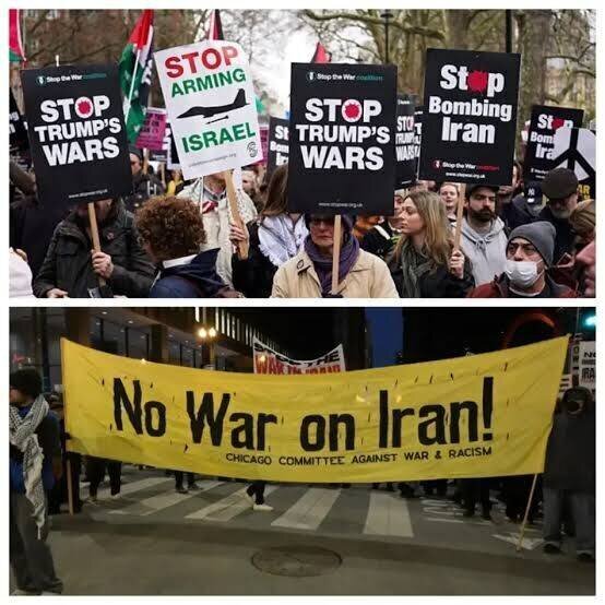 Roar against dangerous war against Iran