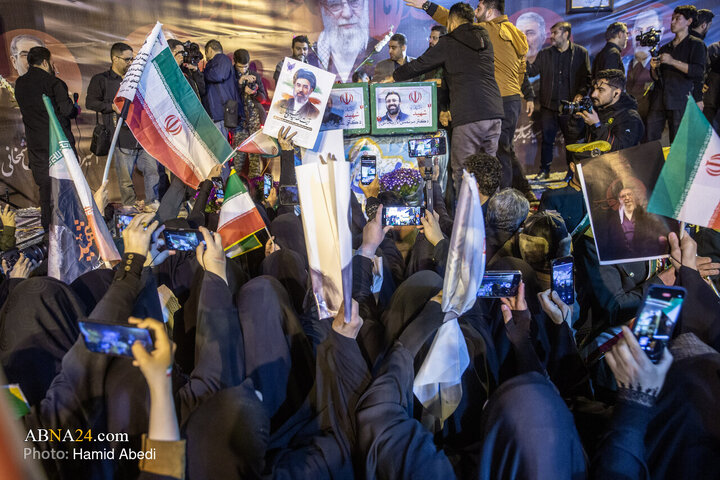 استقبال مردم قم از پیکر شهید دکتر علی لاریجانی
