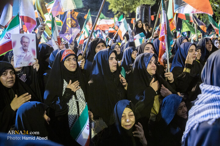 استقبال مردم قم از پیکر شهید دکتر علی لاریجانی