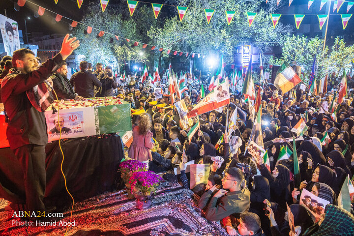 استقبال مردم قم از پیکر شهید دکتر علی لاریجانی