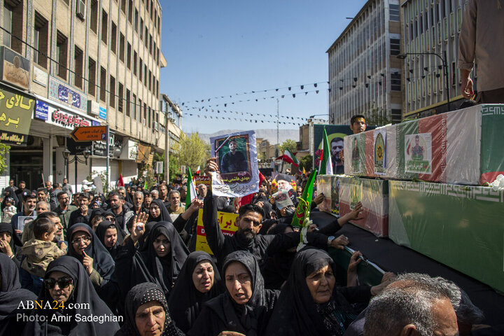 مراسم تشییع پیکر مطهر شهدا ناو دنا و شهدا اقتدار فارس در شیراز