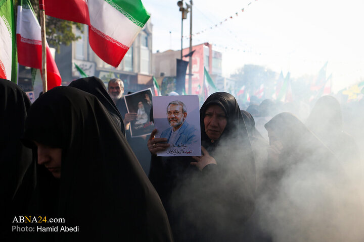 تشییع پیکر شهید «علی لاریجانی» و «مرتضی لاریجانی» - قم