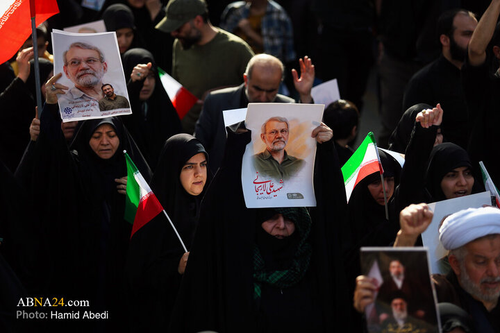 تشییع پیکر شهید «علی لاریجانی» و «مرتضی لاریجانی» - قم