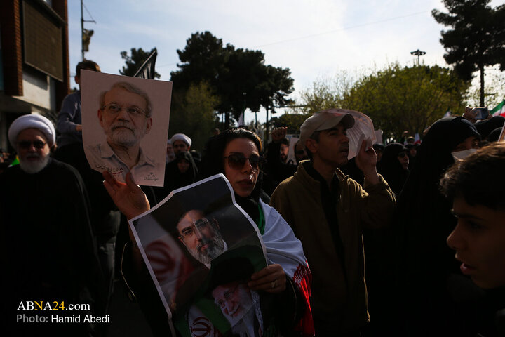 تشییع پیکر شهید «علی لاریجانی» و «مرتضی لاریجانی» - قم