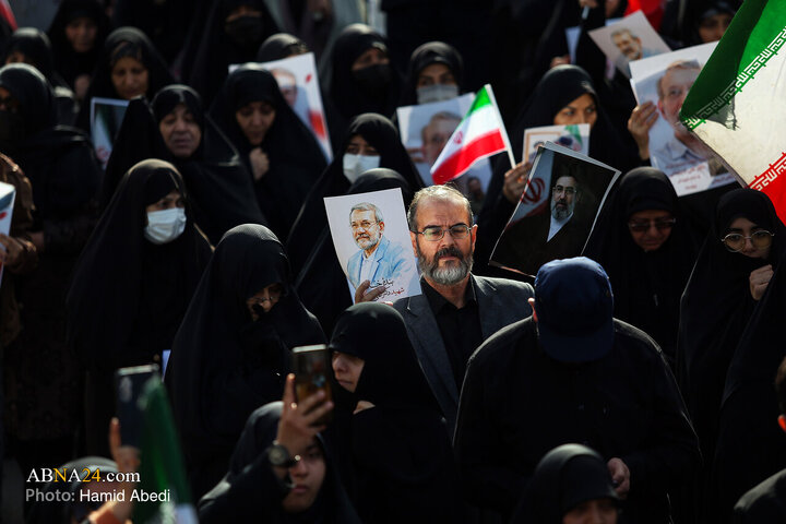 تشییع پیکر شهید «علی لاریجانی» و «مرتضی لاریجانی» - قم