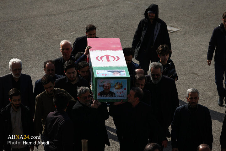 تشییع پیکر شهید «علی لاریجانی» و «مرتضی لاریجانی» - قم
