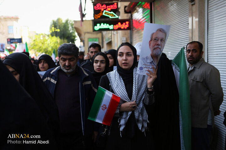 تشییع پیکر شهید «علی لاریجانی» و «مرتضی لاریجانی» - قم